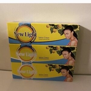 New Light Lemon Cream Skin Lightening Soap - Yellow/Blue Packaging Pack Of 3